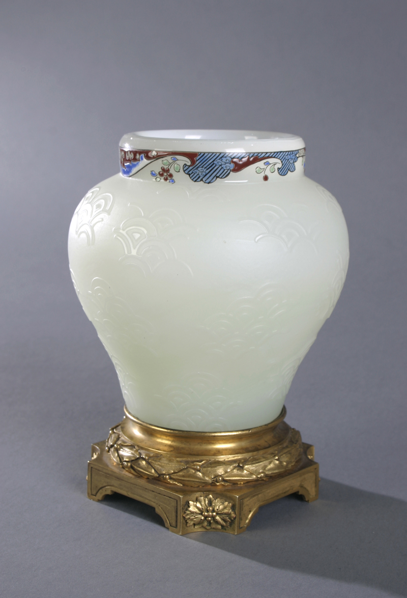 Libellules Vase by Galle and Escalier de Cristal
